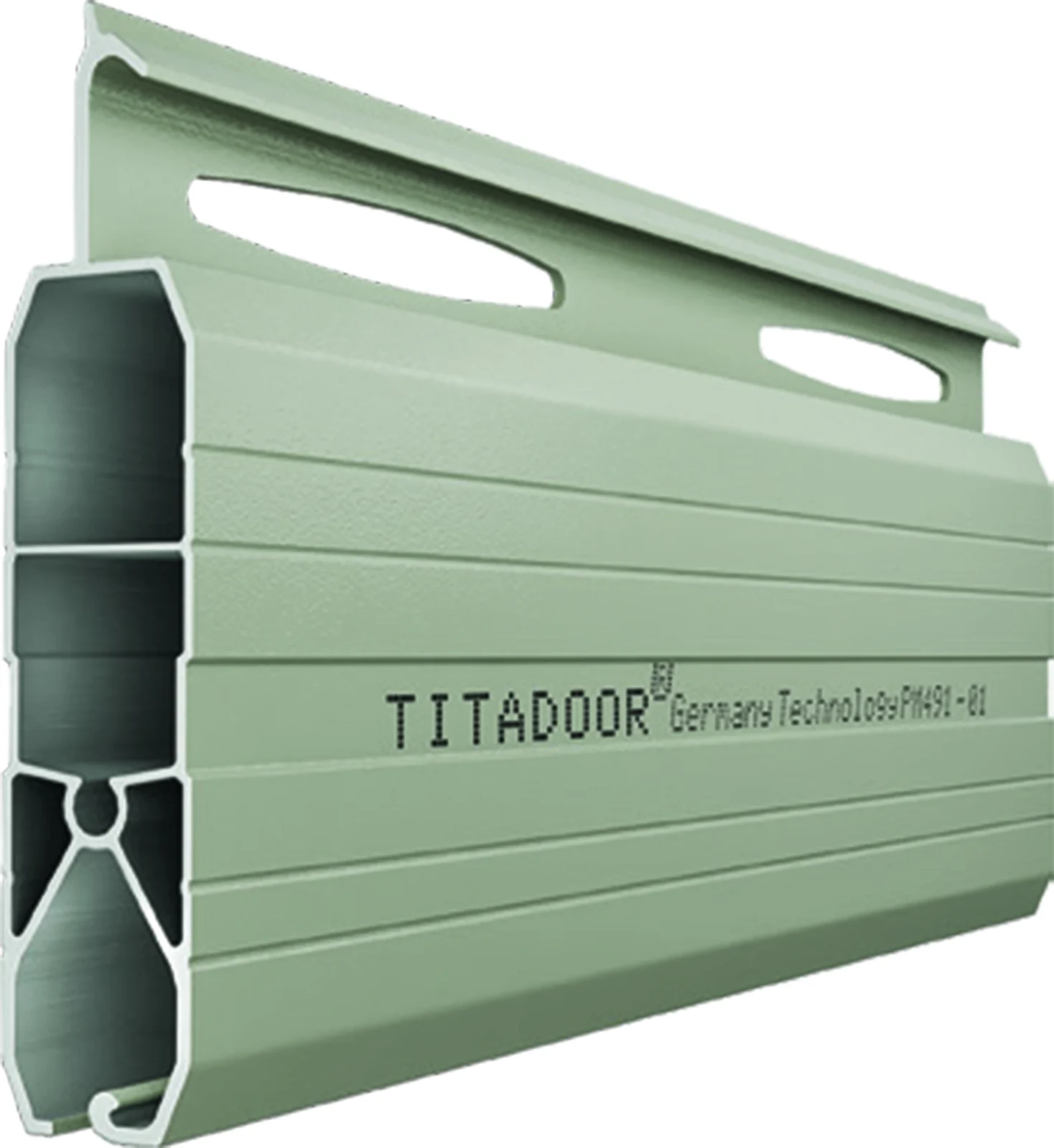 Cửa cuốn Đức: Cửa cuốn titadoor PM 491A